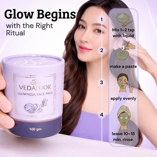 Glowveda Face Pack | Multani Mitti, Orange Peel, Amla & Sandalwood | Skin Tone & Smooth Skin | 100g