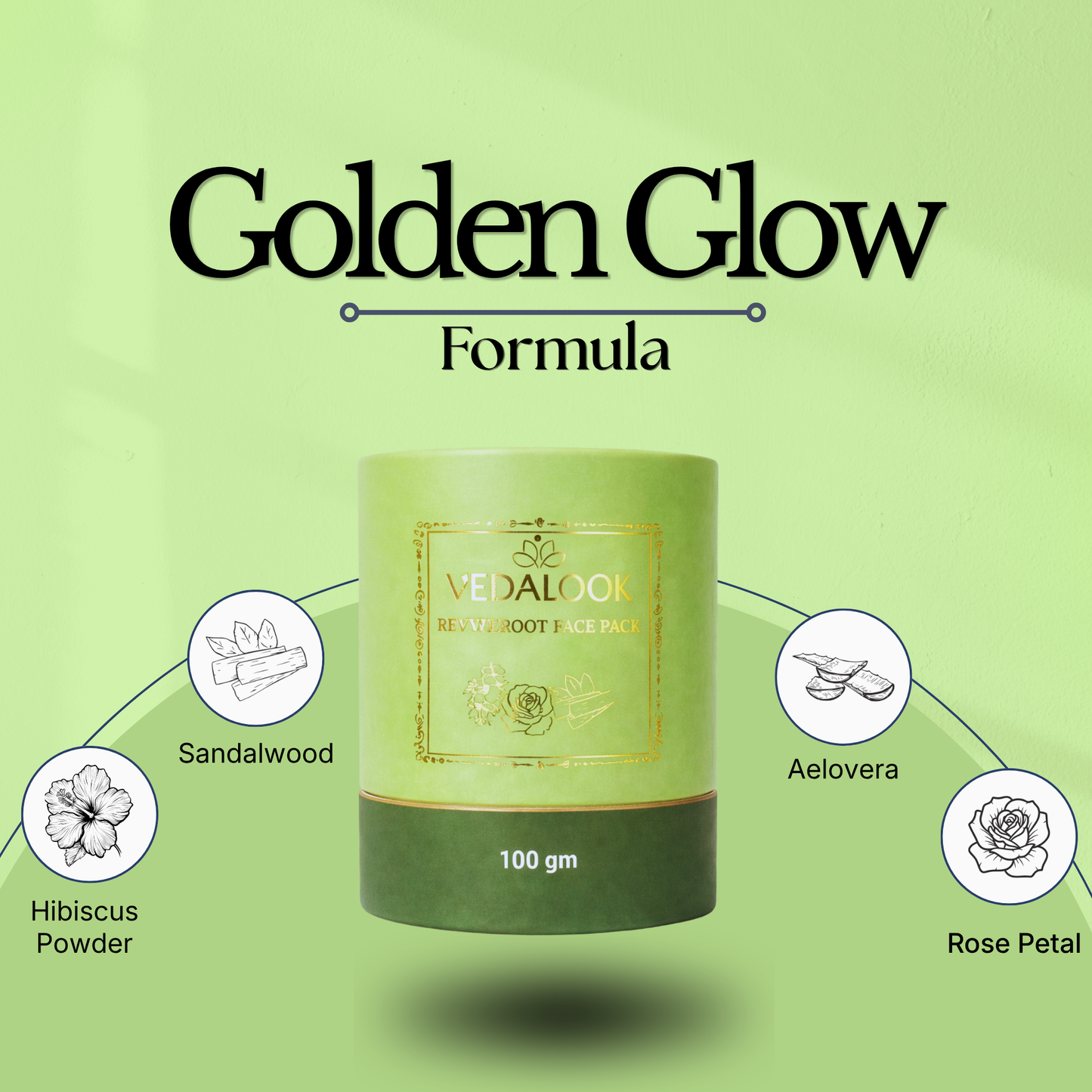 Reviveroot Face Pack – Multani Mitti, Hibiscus & Aloe Vera | Smooth, Hydrated Skin (100g)