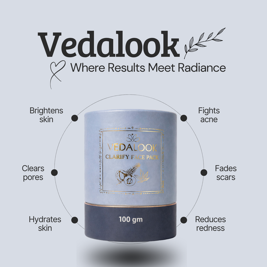 Clarify Face Pack | Multani Mitti, Kasturi Haldi, Neem & Aloe Vera | Acne & Oil Control (100g)