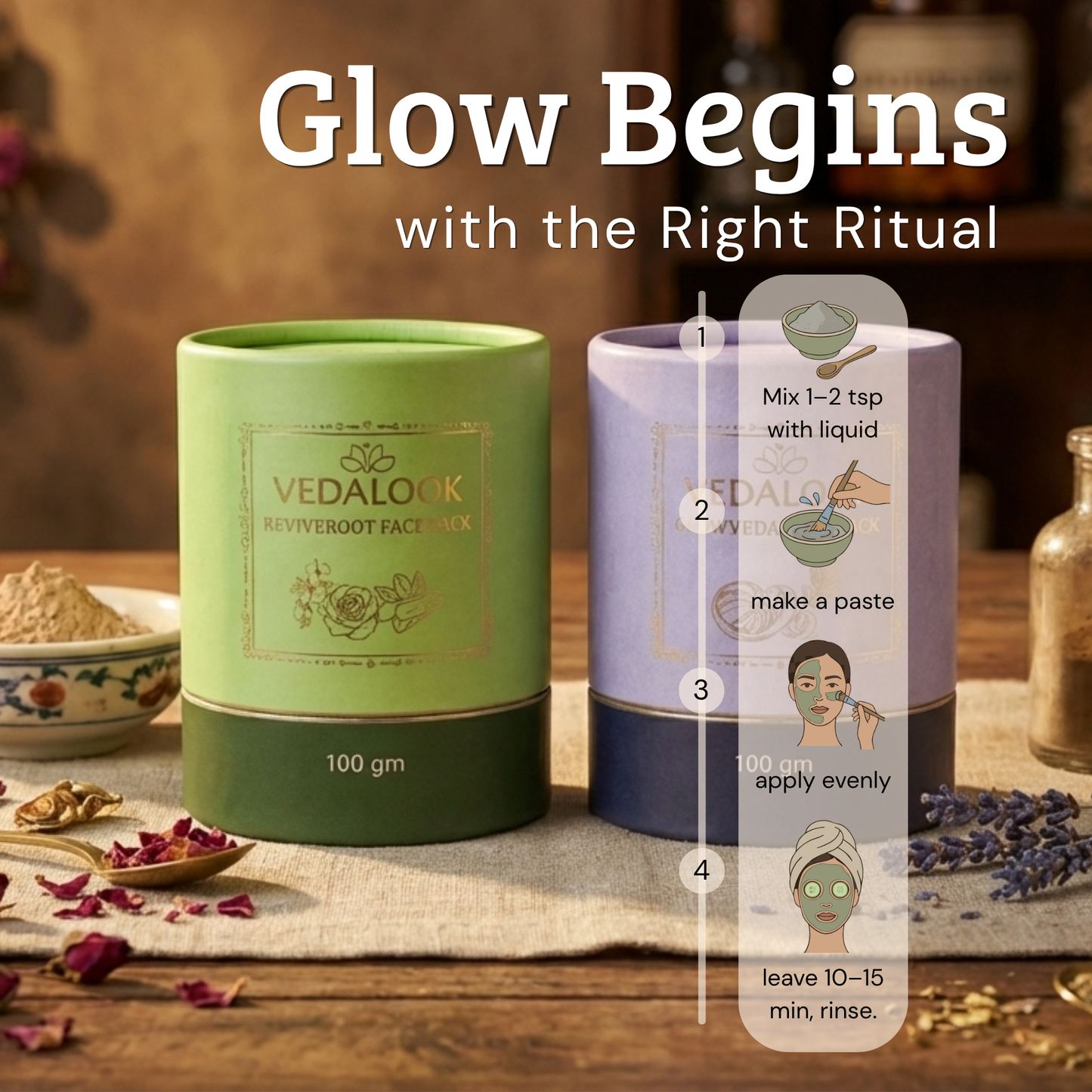 Best Glow Boosting Combo | Glowveda + Reviveroot for Dull & Damaged Skin