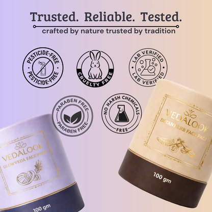 Tan Removal & Skin Brightening Combo | Detanherb + Glowveda